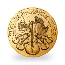 1 ounce Gold Philharmonic - Tube of 10 - 2024 - Austrian Mint